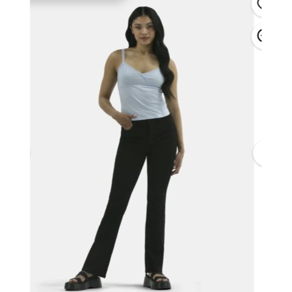 No Boundaries Womens Ladies Mid Rise Stretch Dark Wash Bootcut Denim Jeans Sz 18 - Picture 2 of 8